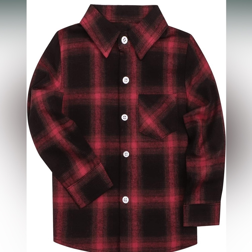 ❤️🖤 LIKE NEW- Men’s Long Sleeve Flannel Plaid Casual Shirt SZ 2X ❤️🖤